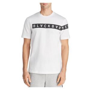 NWT BLACK BARRETT Mens White Logo Graphic Short Sleeve T-Shirt L
